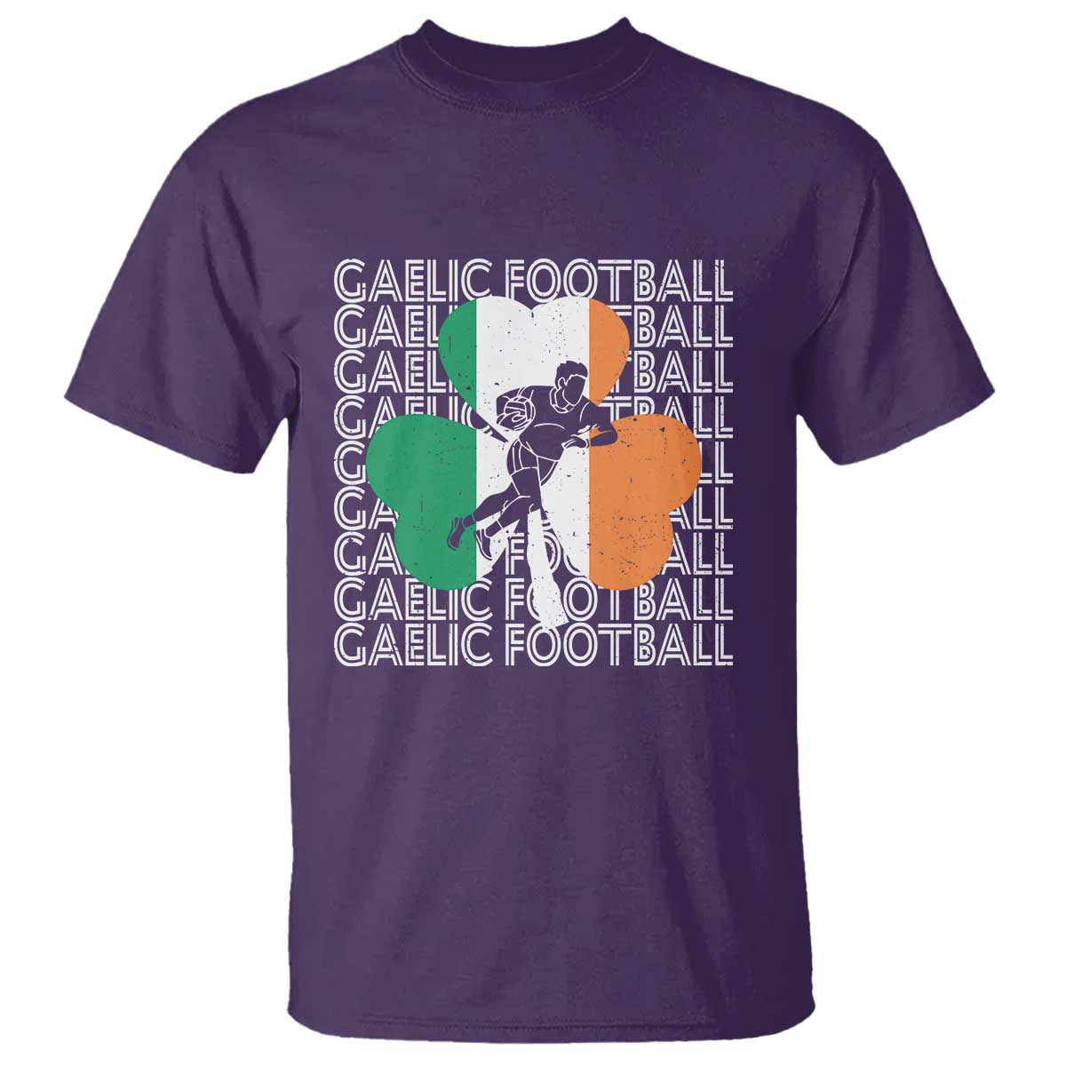 Gaelic Football T Shirt Irish Flag Shamrock