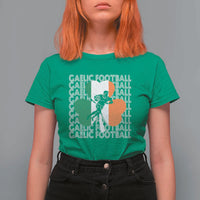 Gaelic Football T Shirt For Women Irish Flag Shamrock