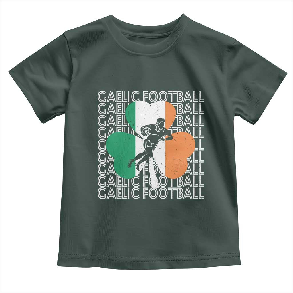 Gaelic Football Toddler T Shirt Irish Flag Shamrock