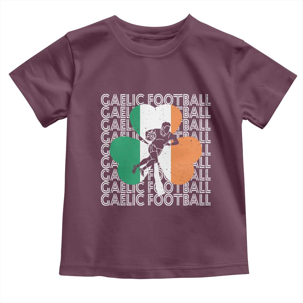 Gaelic Football Toddler T Shirt Irish Flag Shamrock