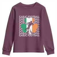Gaelic Football Youth Sweatshirt Irish Flag Shamrock