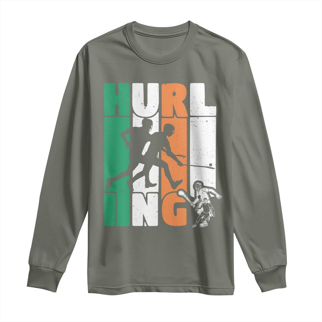 Irish Hurling Hurler Long Sleeve Shirt