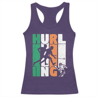 Irish Hurling Hurler Racerback Tank Top
