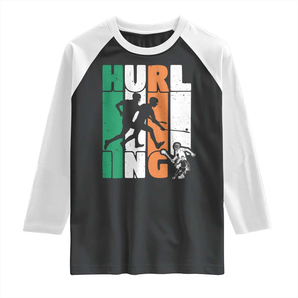 Irish Hurling Hurler Raglan Shirt