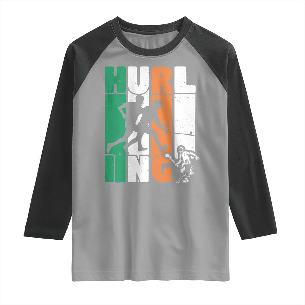 Irish Hurling Hurler Raglan Shirt