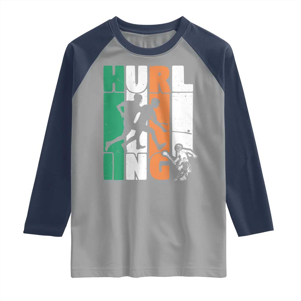 Irish Hurling Hurler Raglan Shirt