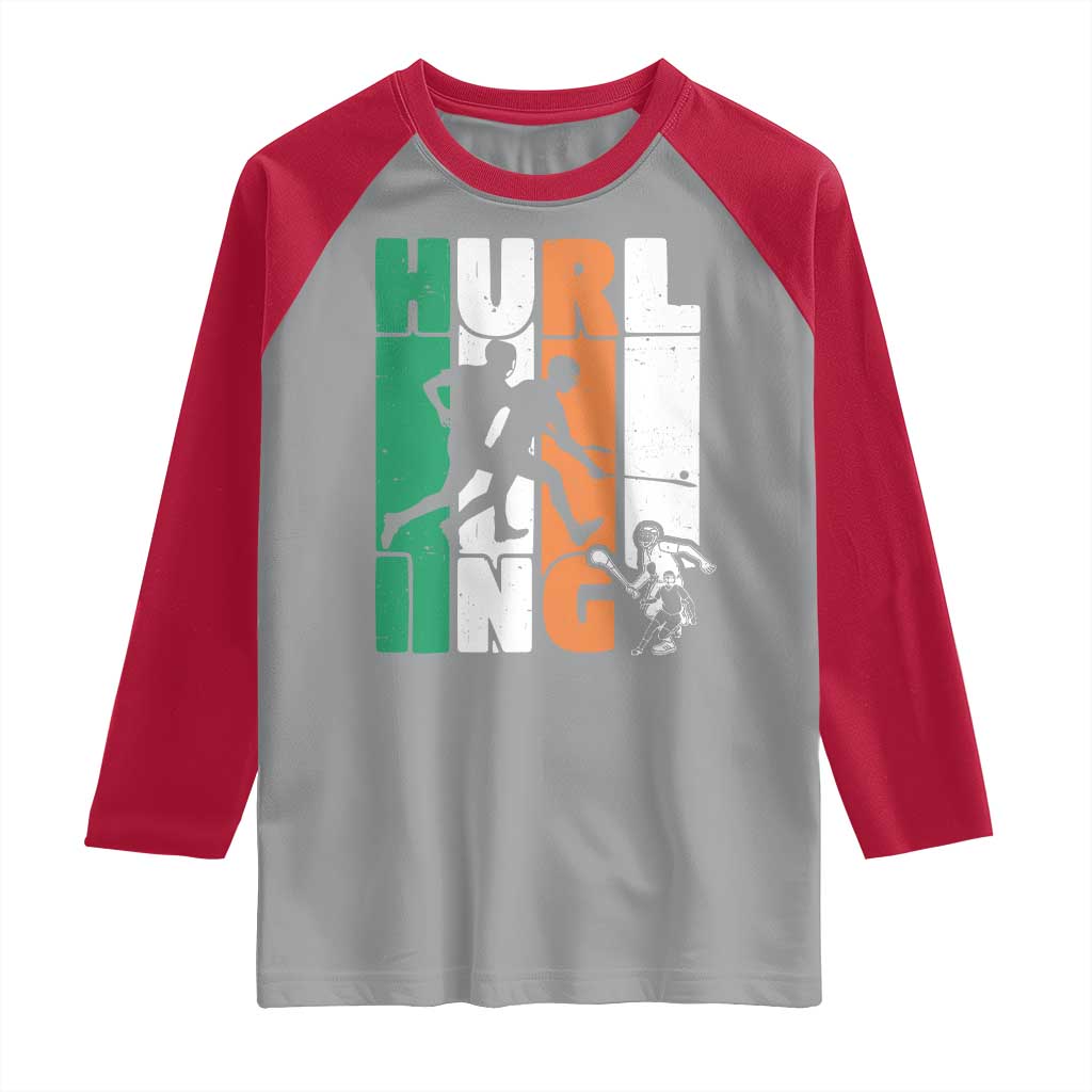 Irish Hurling Hurler Raglan Shirt