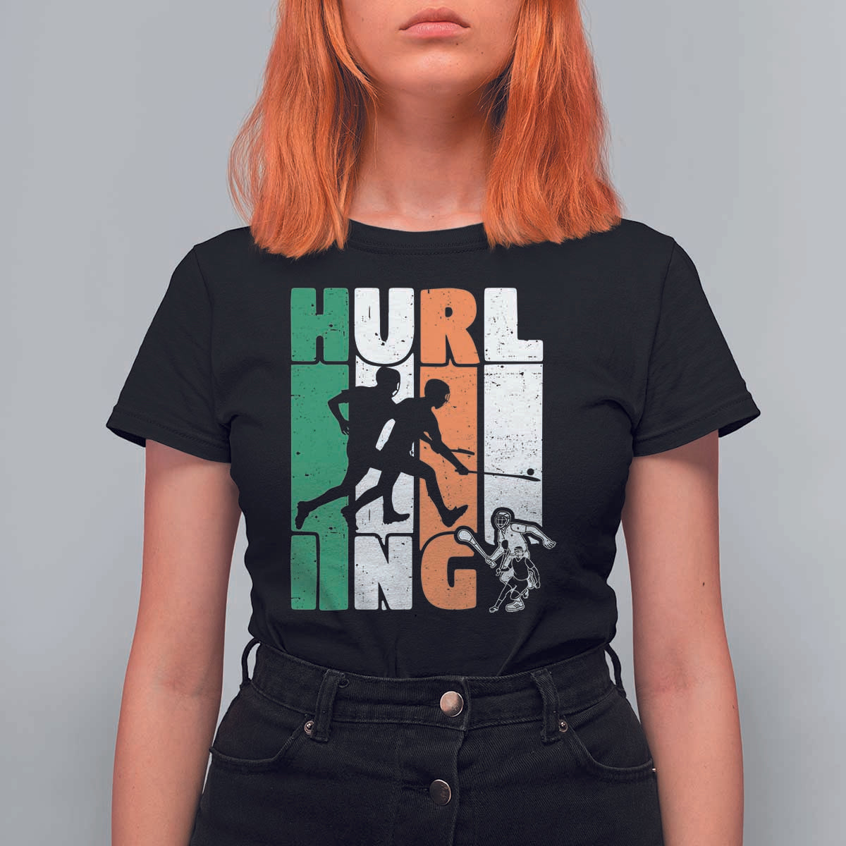 Irish Hurling Hurler T Shirt For Women