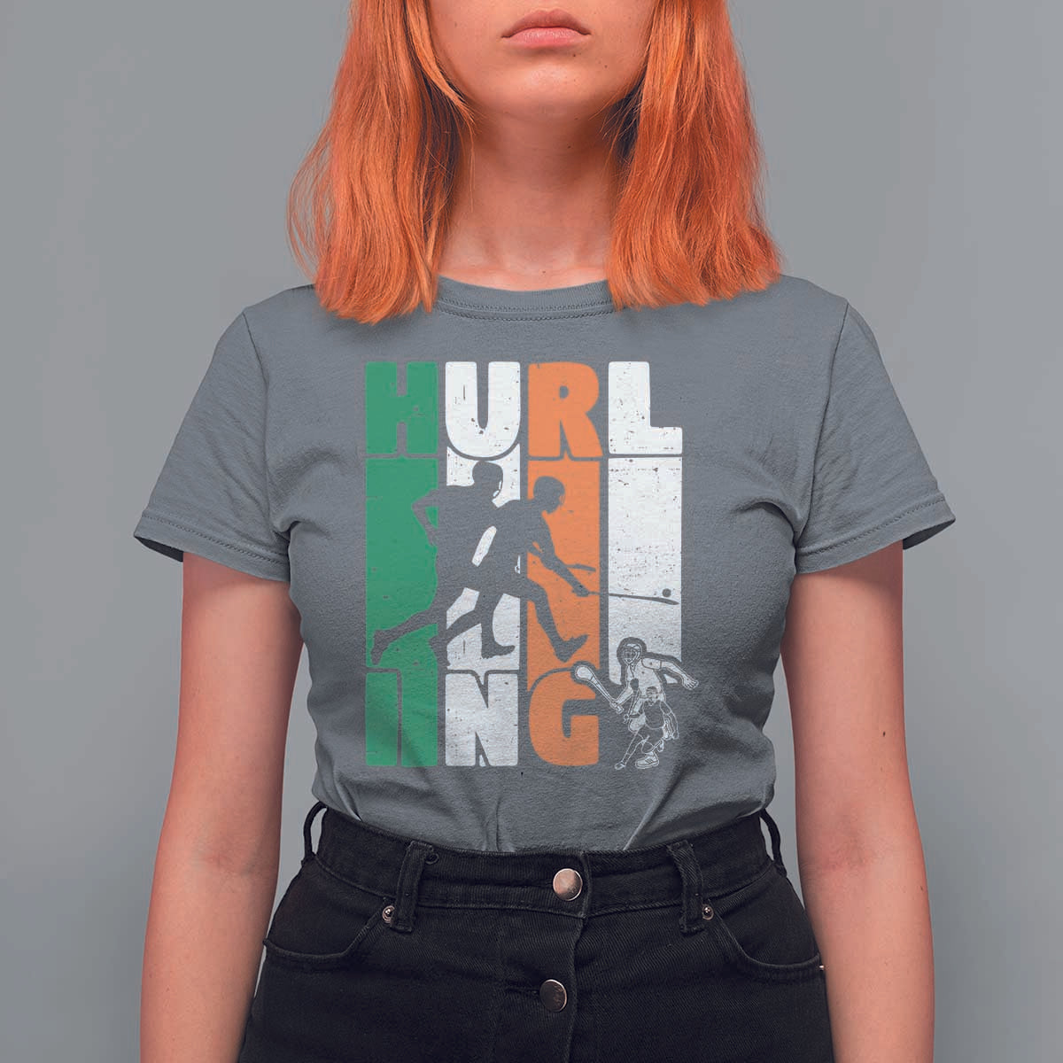 Irish Hurling Hurler T Shirt For Women