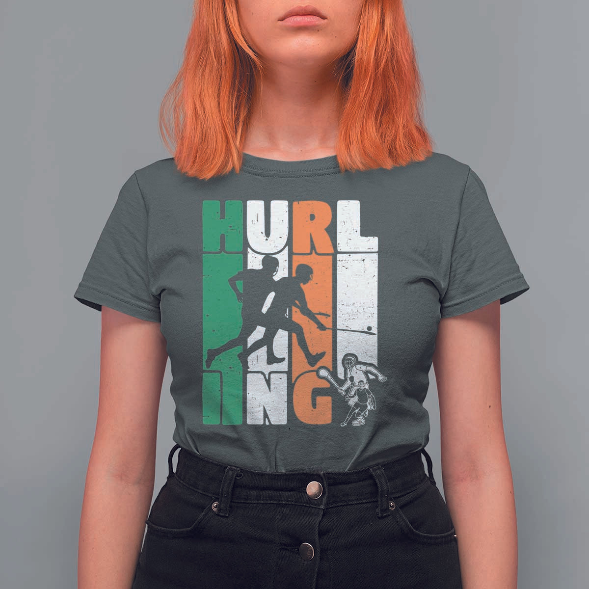 Irish Hurling Hurler T Shirt For Women