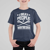 Funny Irish Hurling T Shirt For Kid I Beat People With a Stick