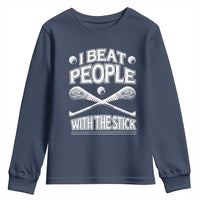 Funny Irish Hurling Youth Sweatshirt I Beat People With a Stick