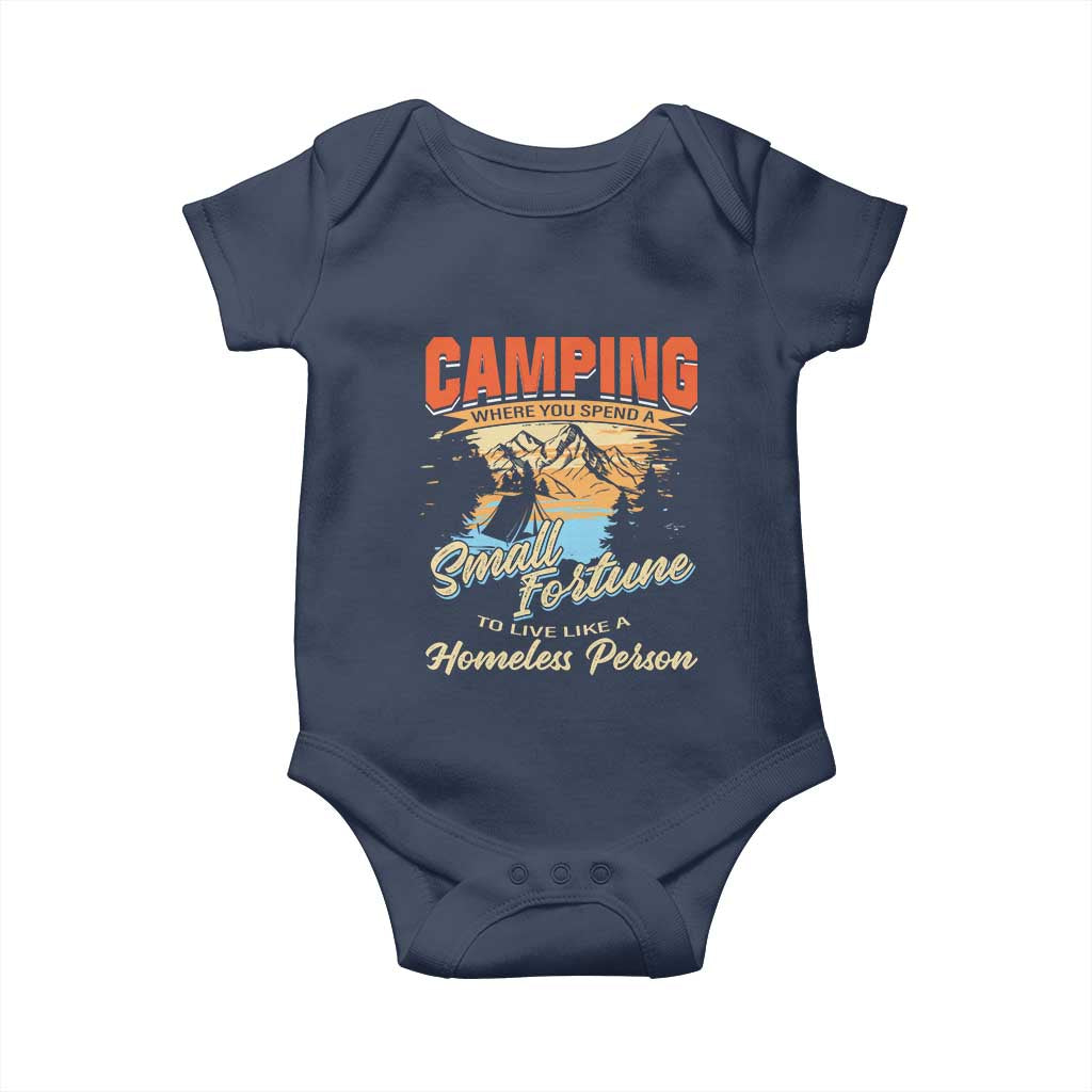 Camping Baby Onesie Where You Spend A Small Fortune To Live Like A Homeless Person