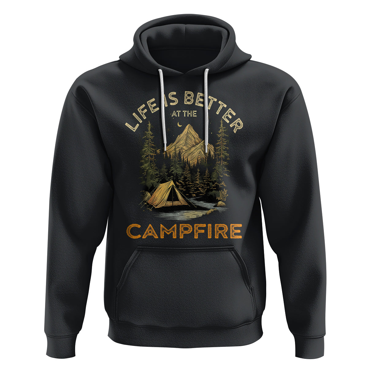 Camping Lover Hoodie Life Is Better At The Campfire - Wonder Print Shop