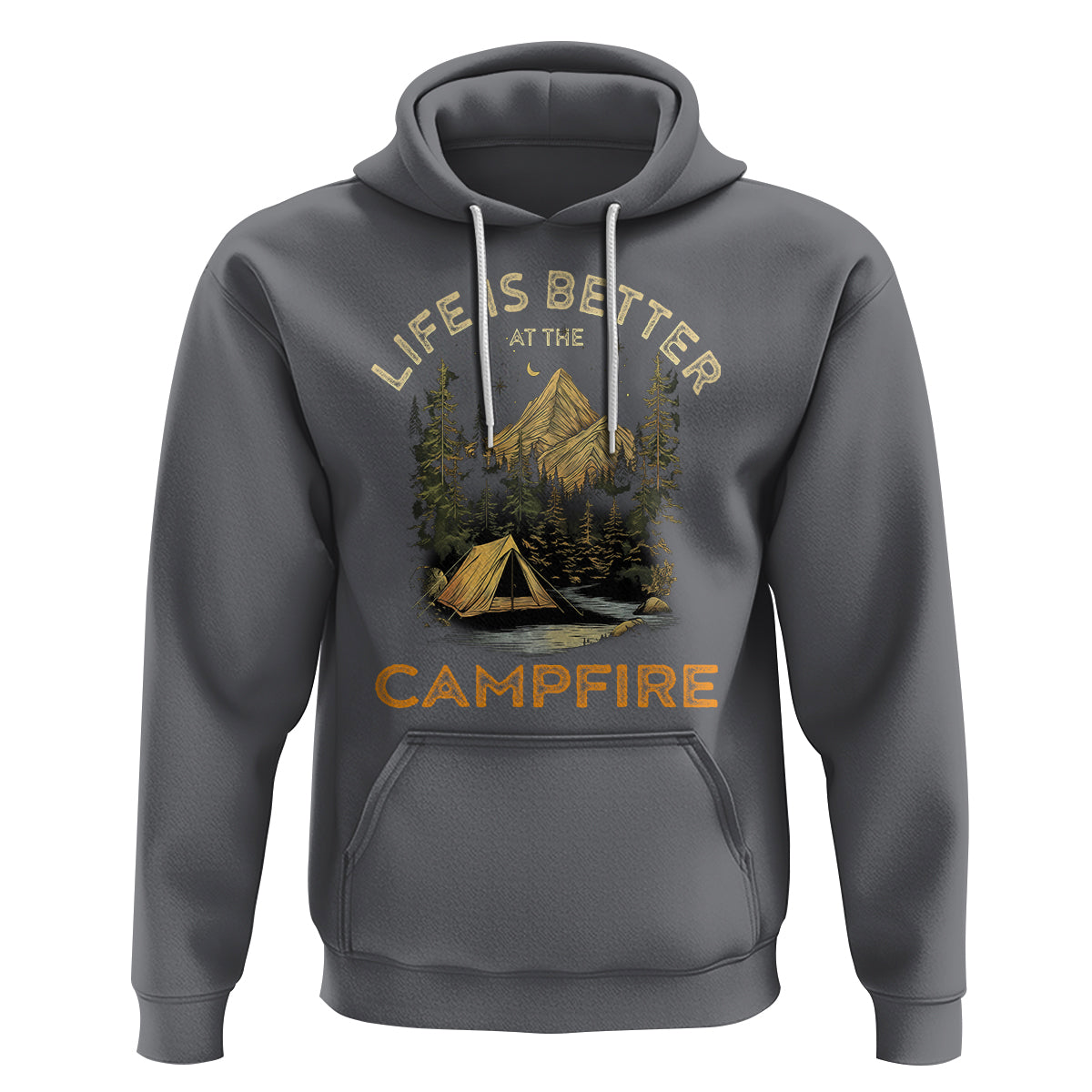 Camping Lover Hoodie Life Is Better At The Campfire - Wonder Print Shop