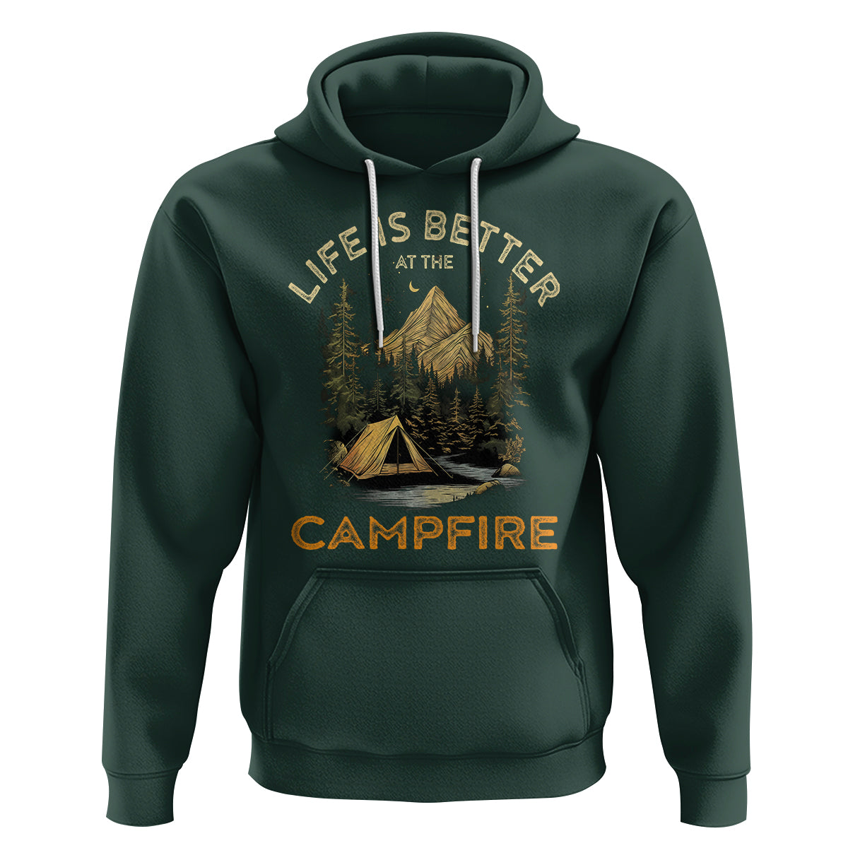 Camping Lover Hoodie Life Is Better At The Campfire - Wonder Print Shop