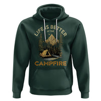 Camping Lover Hoodie Life Is Better At The Campfire - Wonder Print Shop