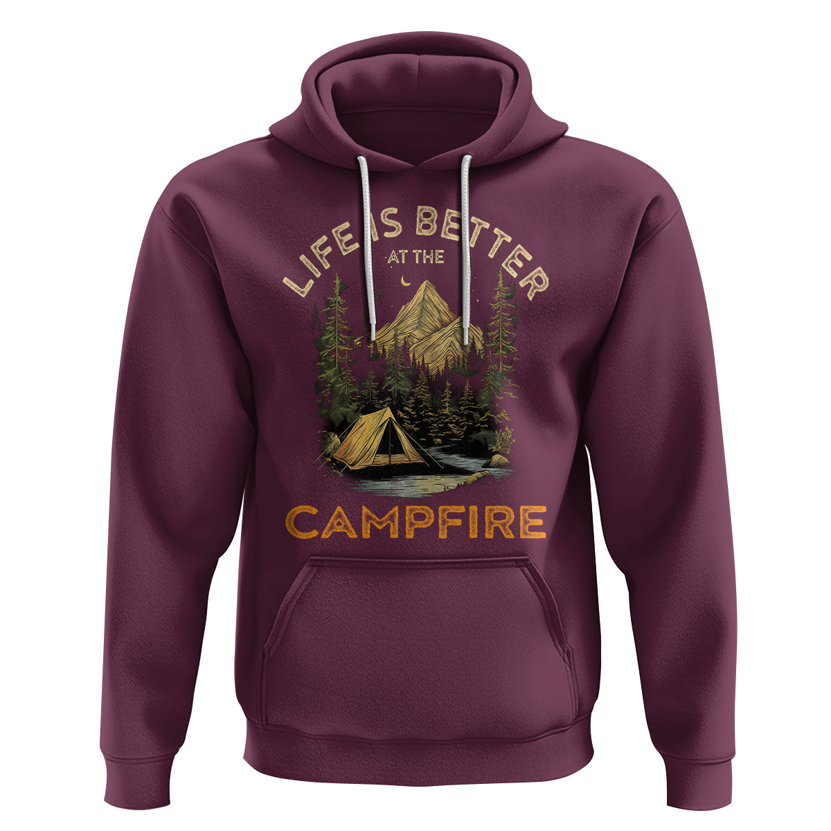 Camping Lover Hoodie Life Is Better At The Campfire - Wonder Print Shop