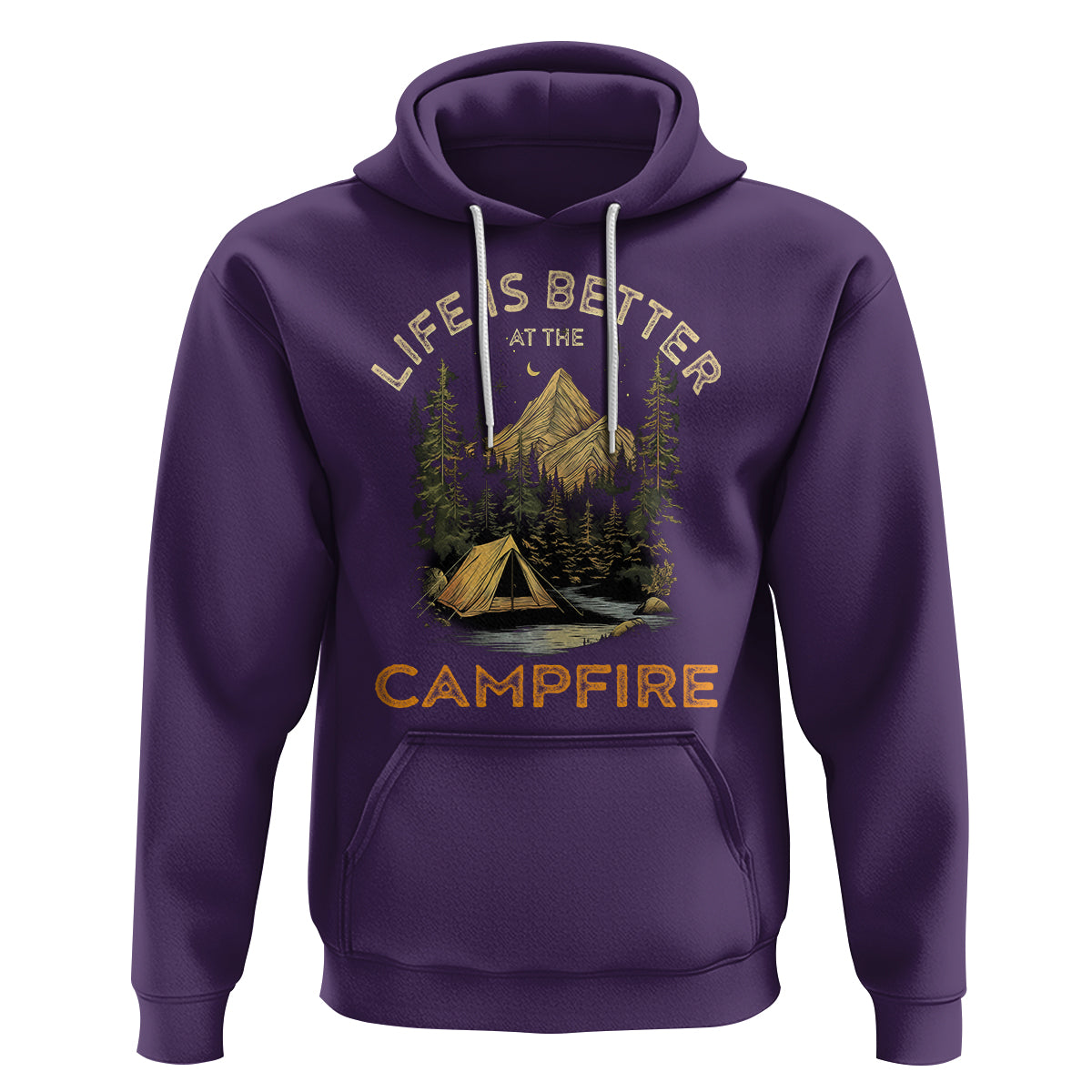 Camping Lover Hoodie Life Is Better At The Campfire - Wonder Print Shop