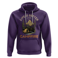 Camping Lover Hoodie Life Is Better At The Campfire - Wonder Print Shop