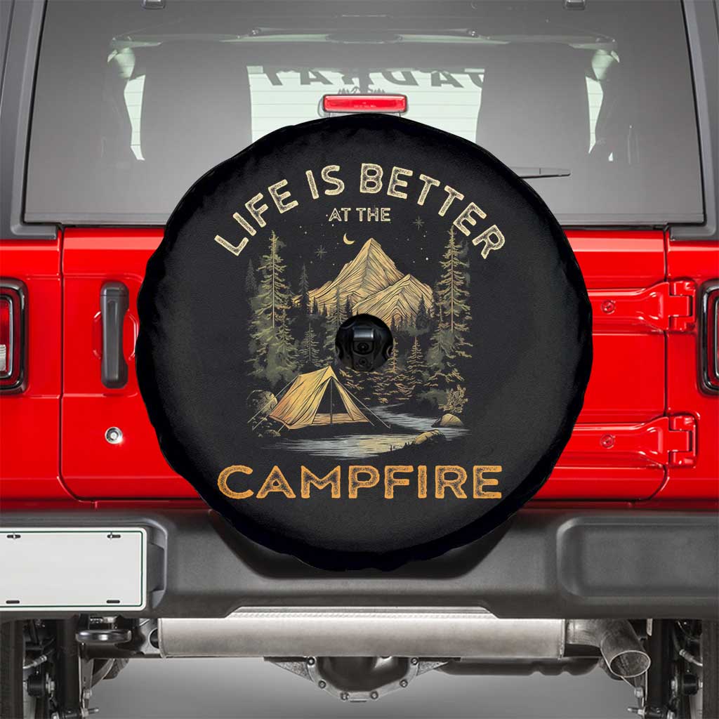 Camping Lover Spare Tire Cover Life Is Better At The Campfire