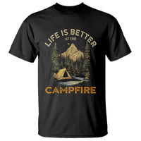 Camping Lover T Shirt Life Is Better At The Campfire - Wonder Print Shop