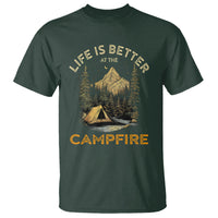 Camping Lover T Shirt Life Is Better At The Campfire - Wonder Print Shop