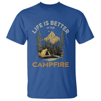 Camping Lover T Shirt Life Is Better At The Campfire - Wonder Print Shop