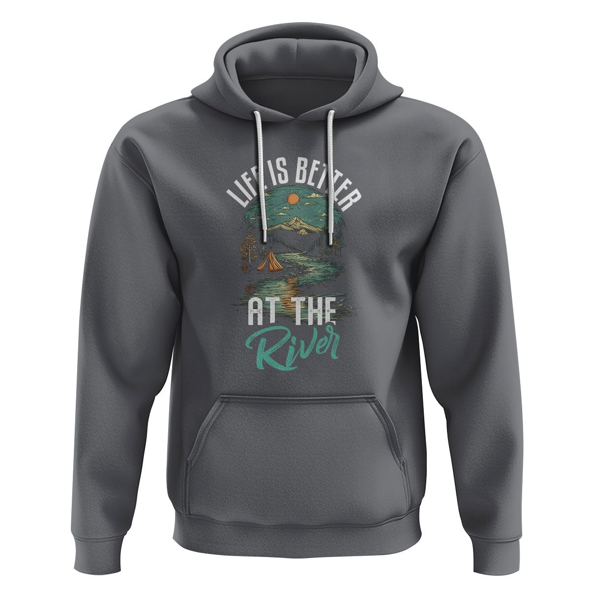 Camping Lover Hoodie Life Is Better At The River - Wonder Print Shop