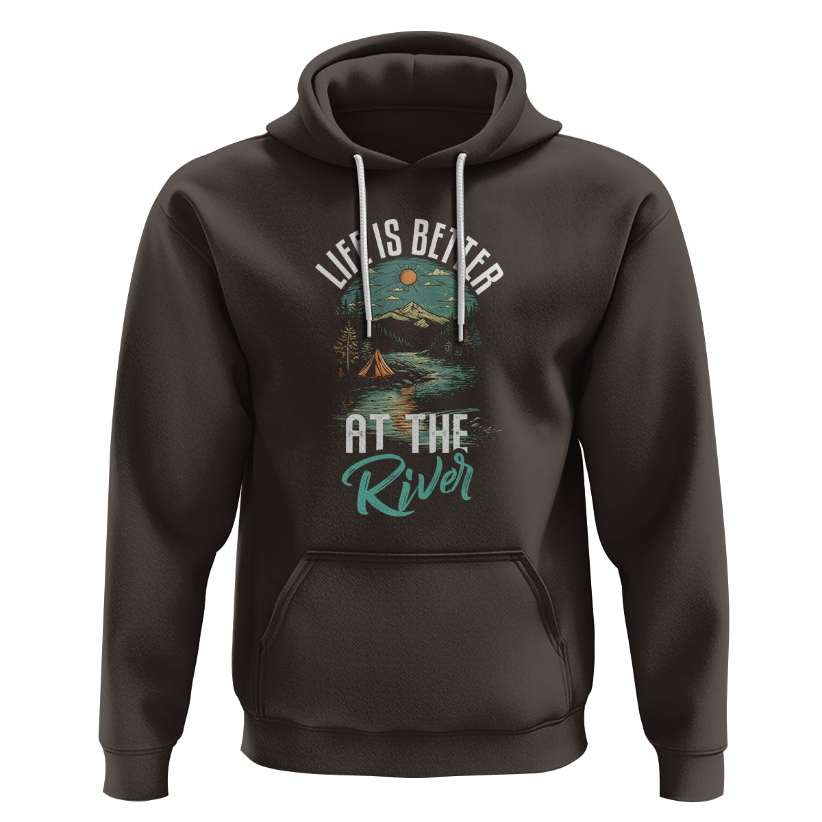 Camping Lover Hoodie Life Is Better At The River - Wonder Print Shop