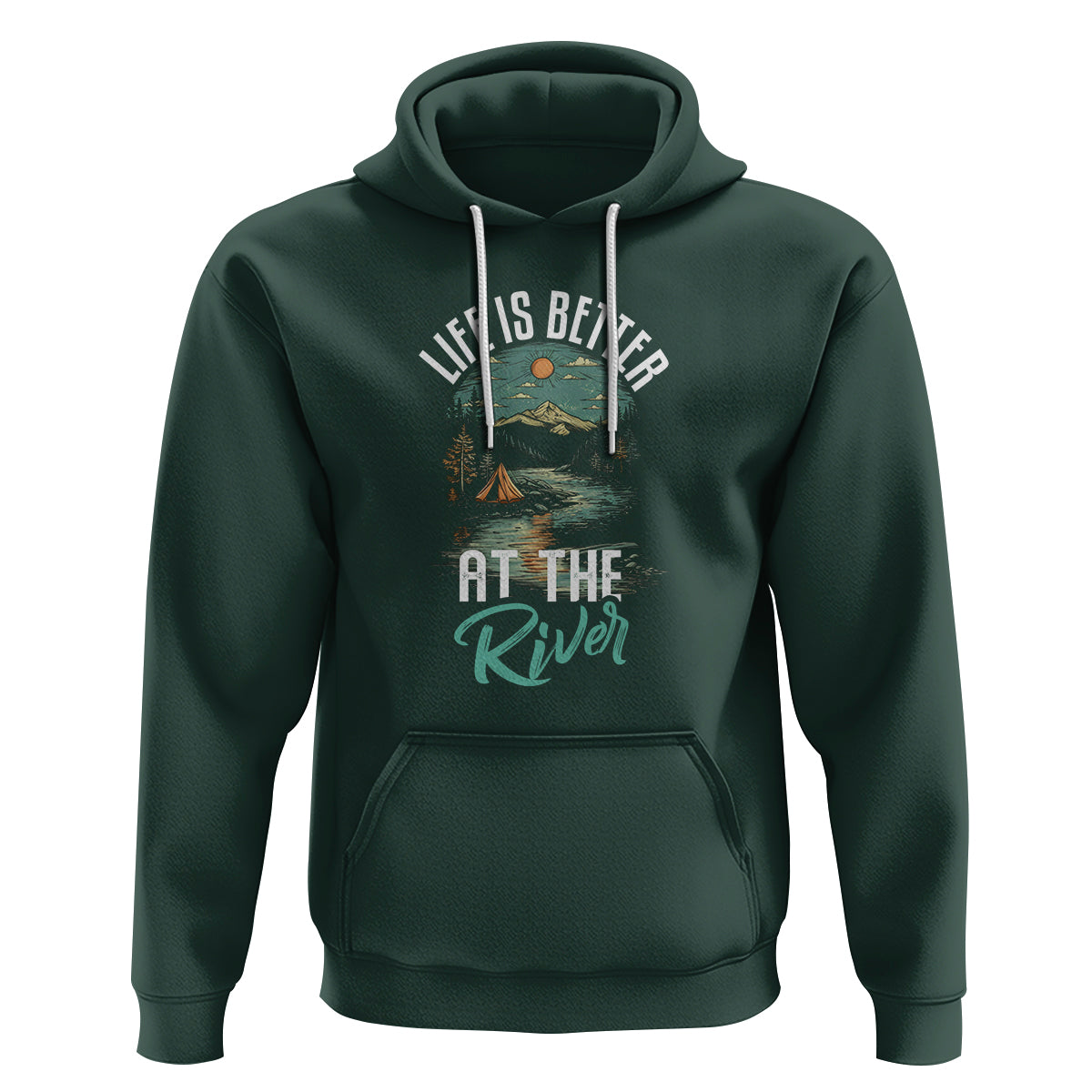 Camping Lover Hoodie Life Is Better At The River - Wonder Print Shop