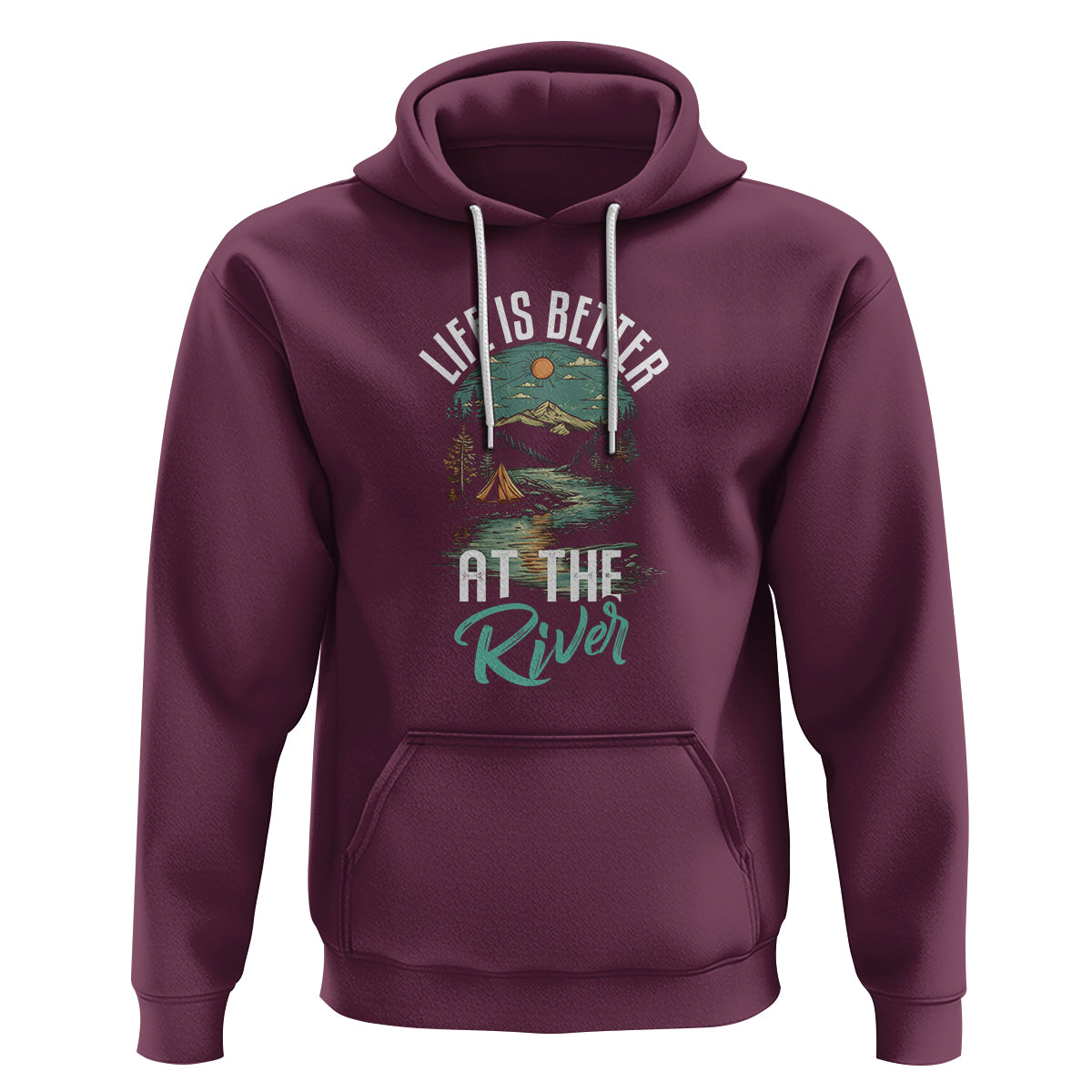 Camping Lover Hoodie Life Is Better At The River - Wonder Print Shop