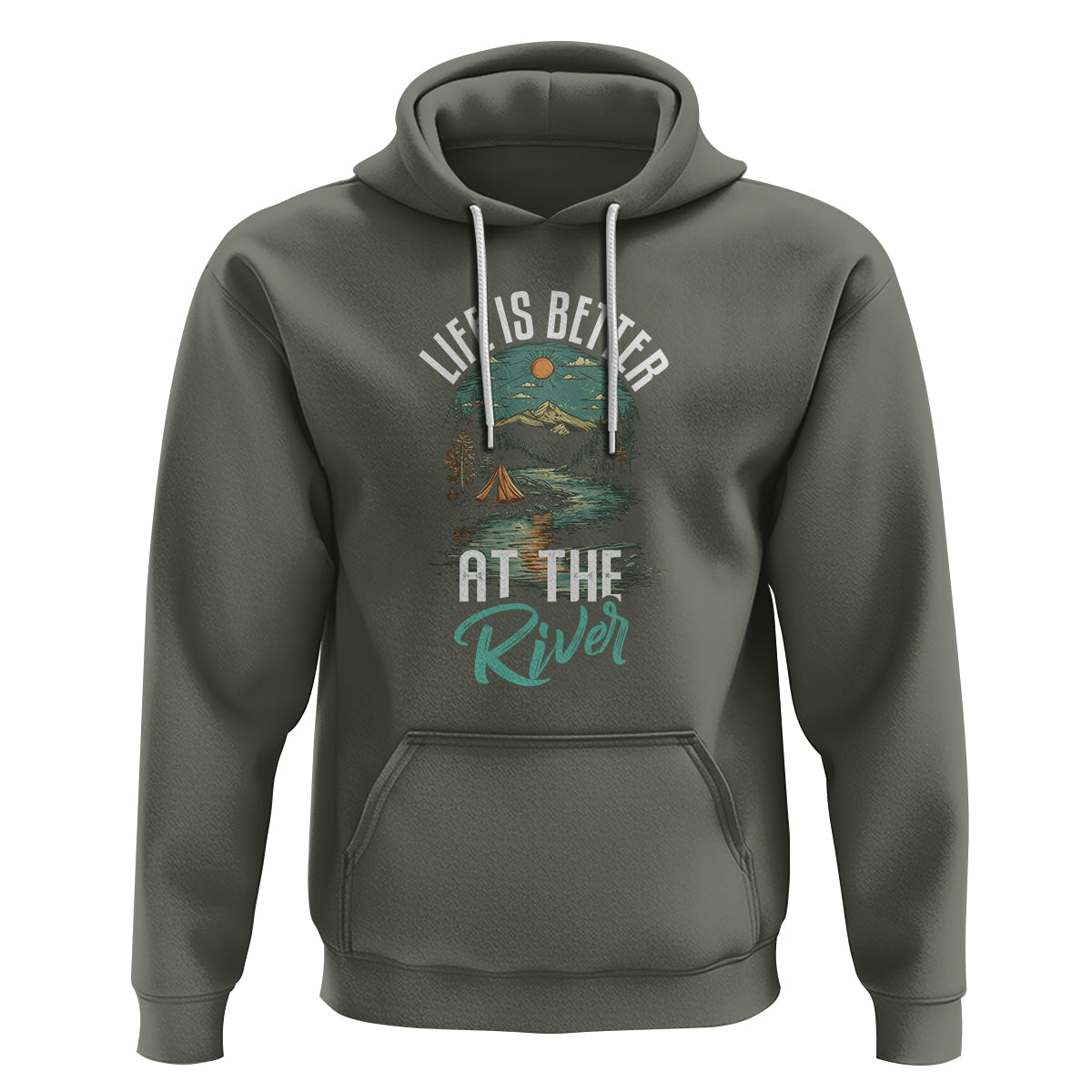 Camping Lover Hoodie Life Is Better At The River - Wonder Print Shop