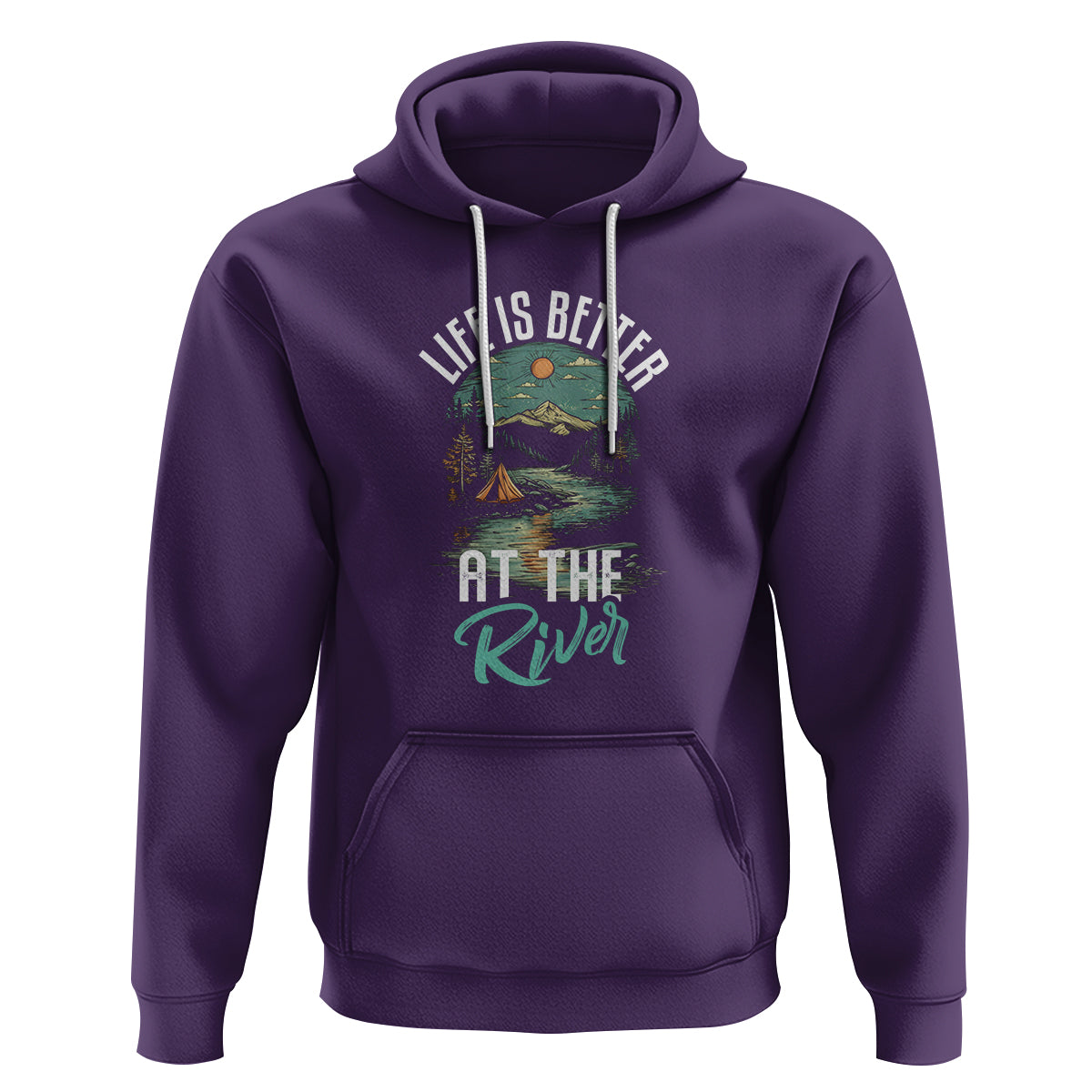 Camping Lover Hoodie Life Is Better At The River - Wonder Print Shop