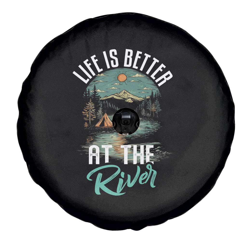 Camping Lover Spare Tire Cover Life Is Better At The River