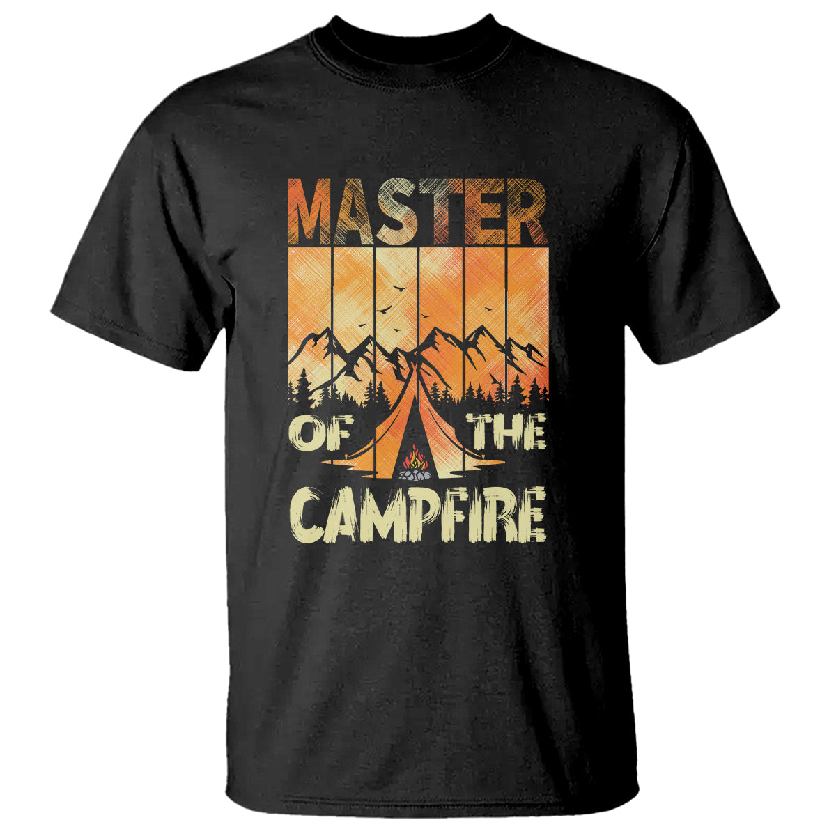 Funny Camping T Shirt Master Of The Campfire - Wonder Print Shop