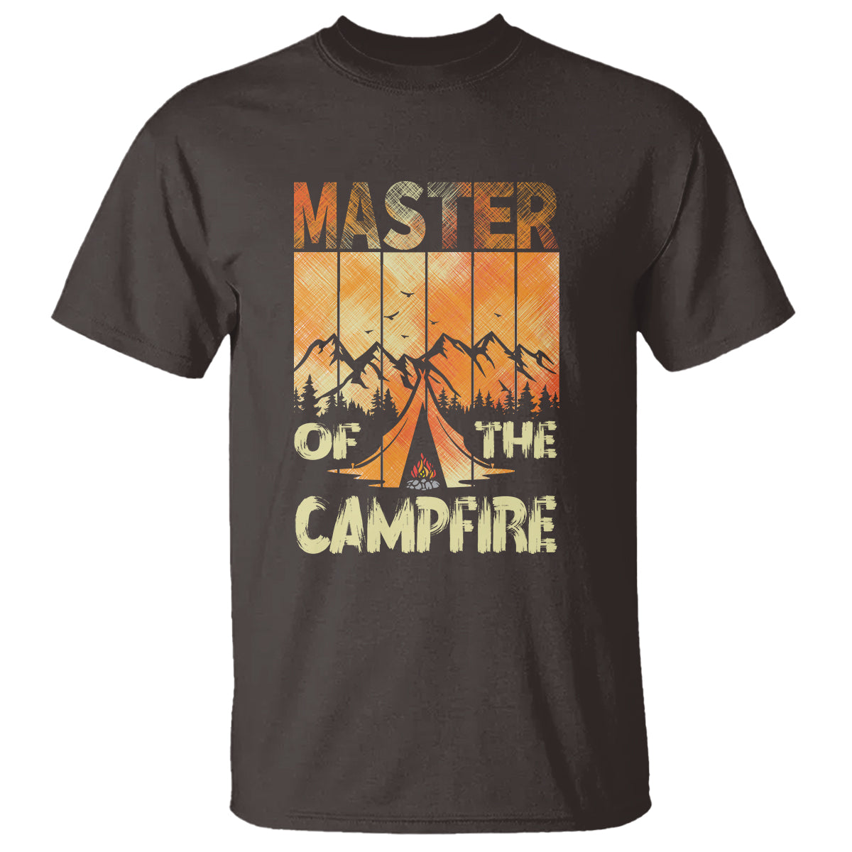 Funny Camping T Shirt Master Of The Campfire - Wonder Print Shop