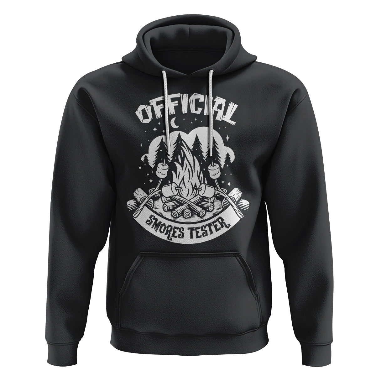 Funny Camping Hoodie Official Smores Tester - Wonder Print Shop