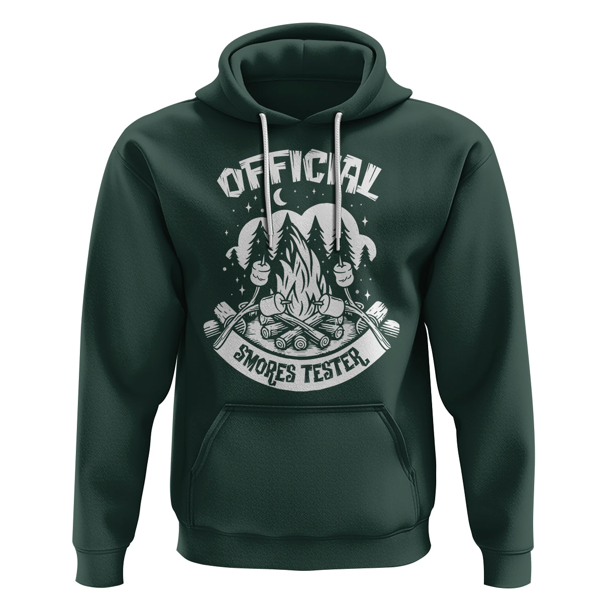 Funny Camping Hoodie Official Smores Tester - Wonder Print Shop