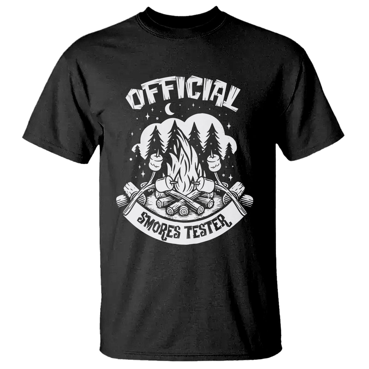 Funny Camping T Shirt Official Smores Tester - Wonder Print Shop