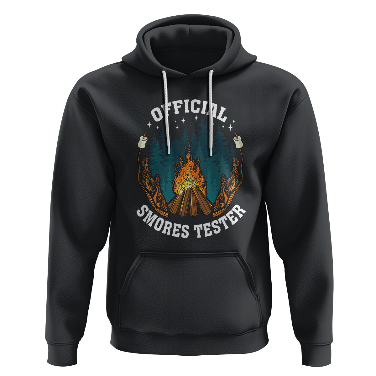 Funny Camping Hoodie Official Smores Tester - Wonder Print Shop