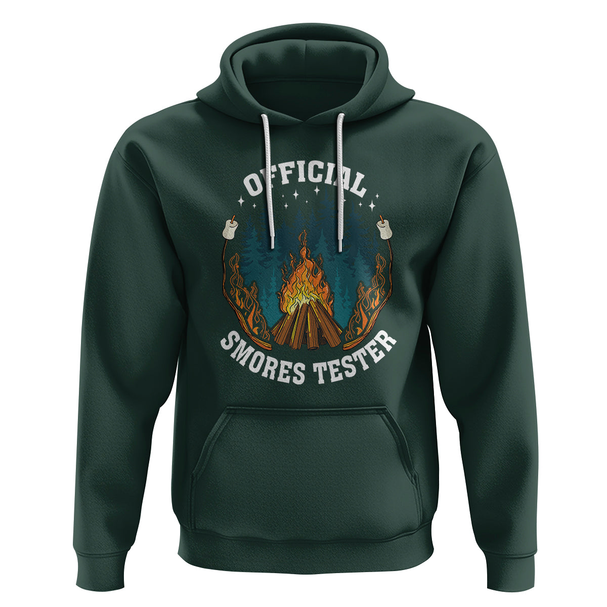 Funny Camping Hoodie Official Smores Tester - Wonder Print Shop