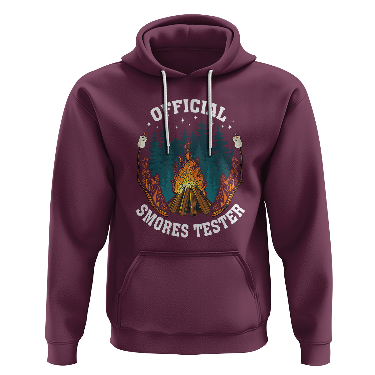 Funny Camping Hoodie Official Smores Tester - Wonder Print Shop