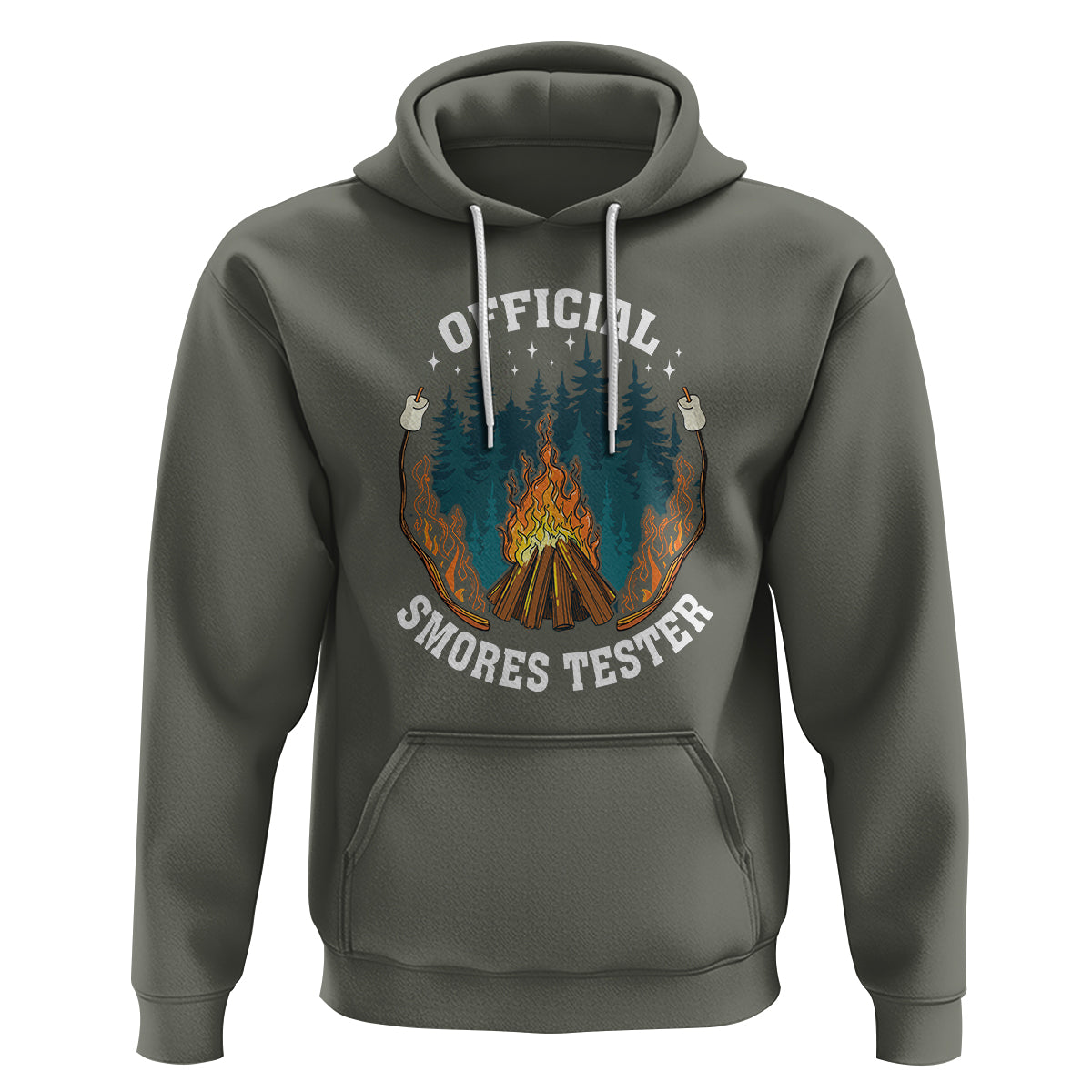 Funny Camping Hoodie Official Smores Tester - Wonder Print Shop