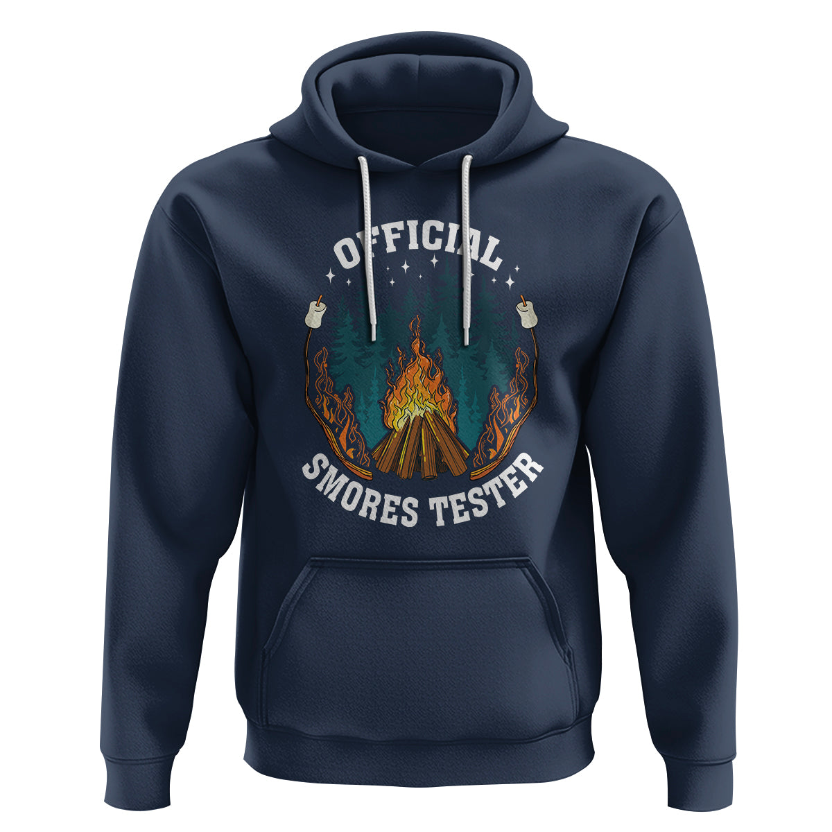 Funny Camping Hoodie Official Smores Tester - Wonder Print Shop