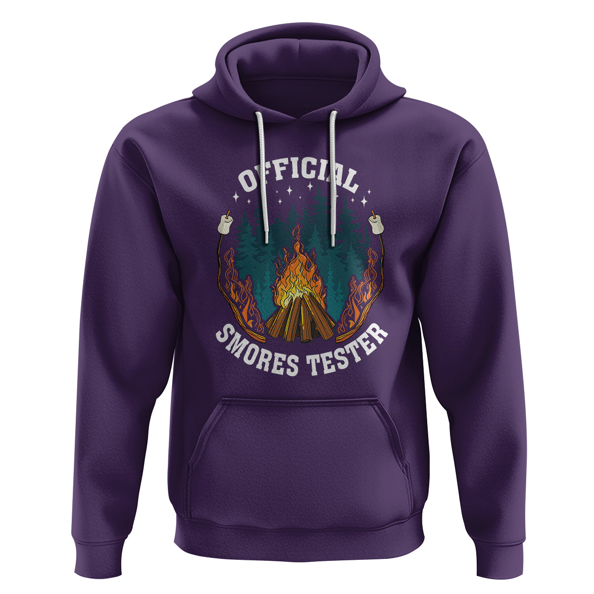 Funny Camping Hoodie Official Smores Tester - Wonder Print Shop