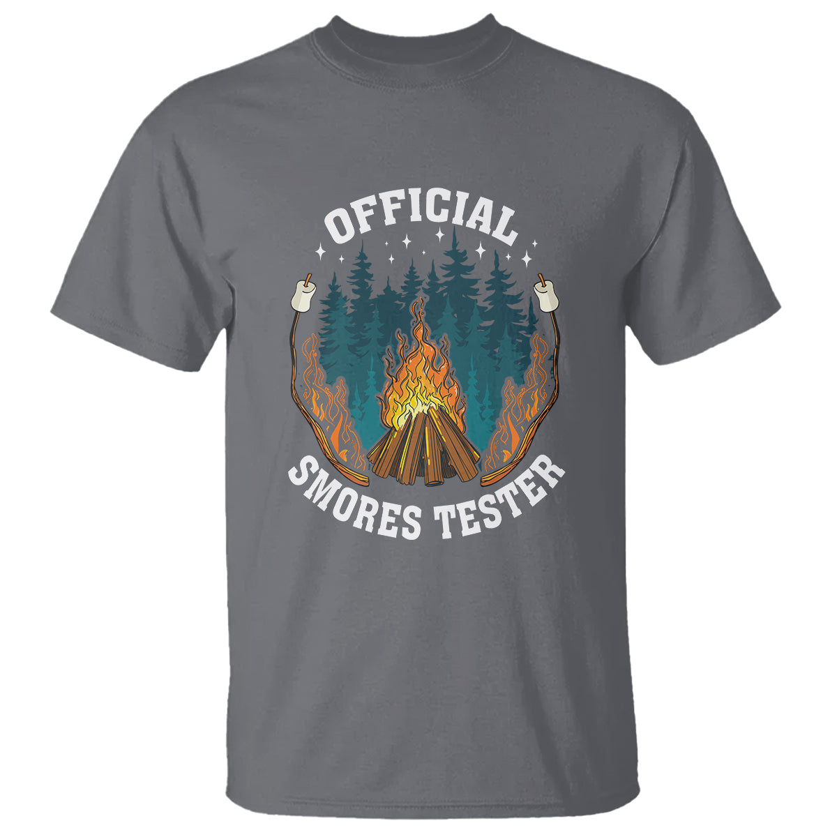 Funny Camping T Shirt Official Smores Tester - Wonder Print Shop