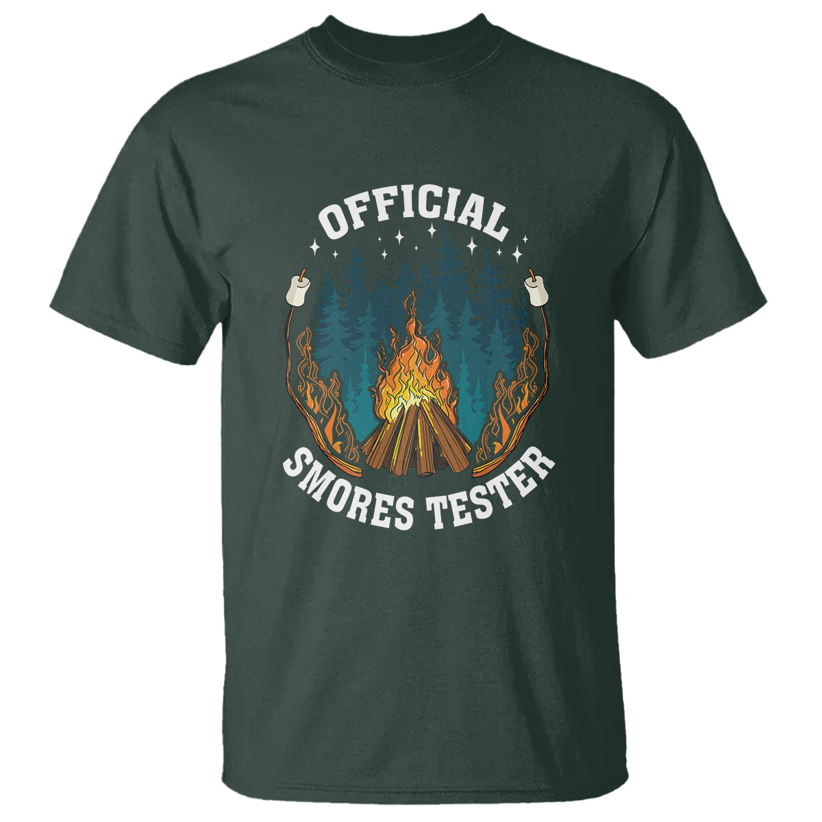 Funny Camping T Shirt Official Smores Tester - Wonder Print Shop