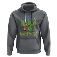 Camping Dinosaur Hoodie Dinos'more Funny Campfire Camper - Wonder Print Shop