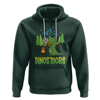 Camping Dinosaur Hoodie Dinos'more Funny Campfire Camper - Wonder Print Shop